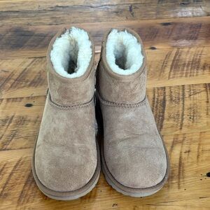 UGG Tan Kids Boots with Cream Lining